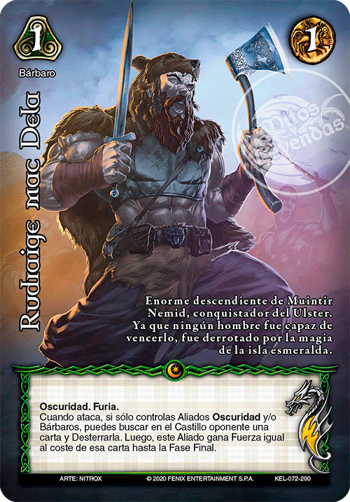 Rudraige mac Dela - Devastation Store | Devastation Store