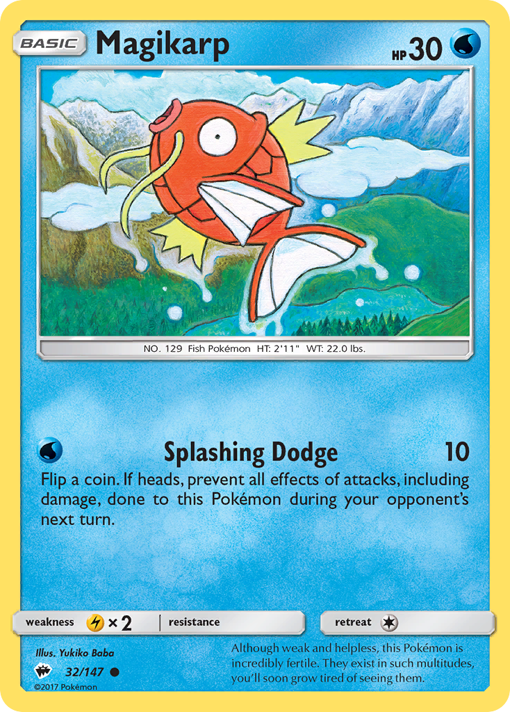 Magikarp (32/147) [Sun & Moon: Burning Shadows] | Devastation Store