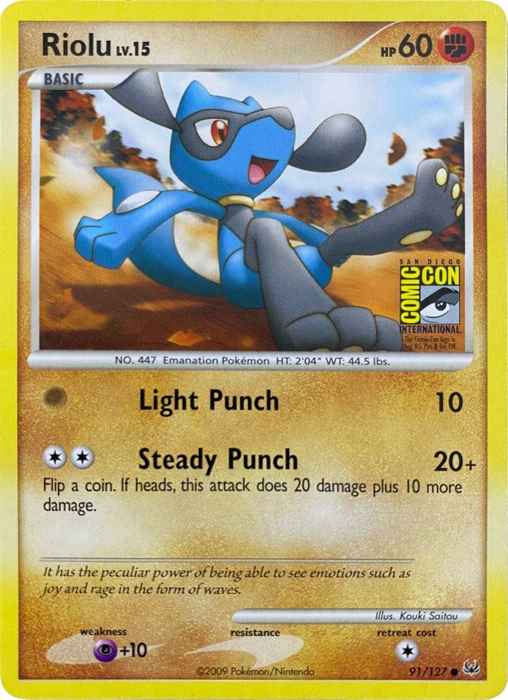 Riolu (91/127) (SDCC 2009) [Platinum: Base Set] | Devastation Store