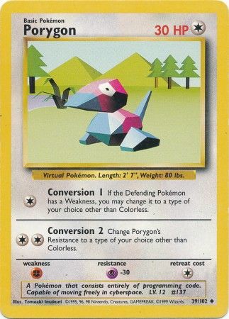 Porygon (39/102) [Base Set Unlimited] | Devastation Store