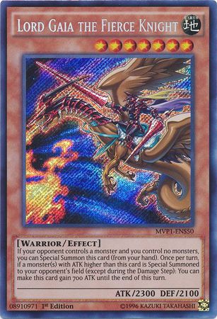 Lord Gaia the Fierce Knight [MVP1-ENS50] Secret Rare | Devastation Store