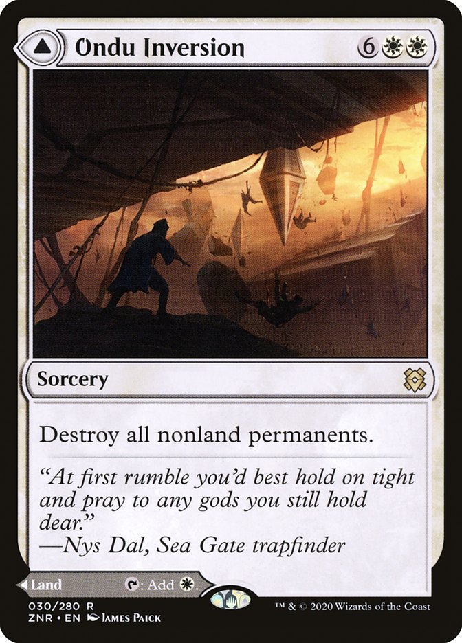 Ondu Inversion // Ondu Skyruins [Zendikar Rising] | Devastation Store