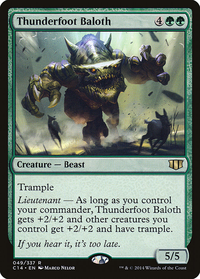 Thunderfoot Baloth [Commander 2014] | Devastation Store