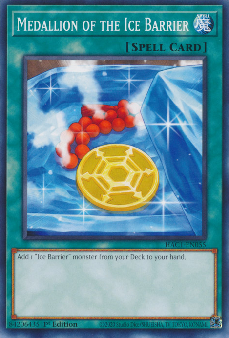 Medallion of the Ice Barrier [HAC1-EN055] Common | Devastation Store