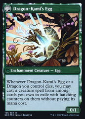 The Dragon-Kami Reborn // Dragon-Kami's Egg [Kamigawa: Neon Dynasty Prerelease Promos] | Devastation Store