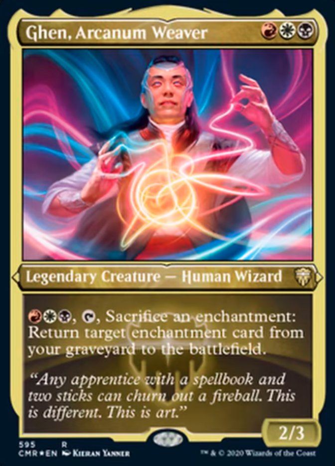 Ghen, Arcanum Weaver (Etched) [Commander Legends] | Devastation Store