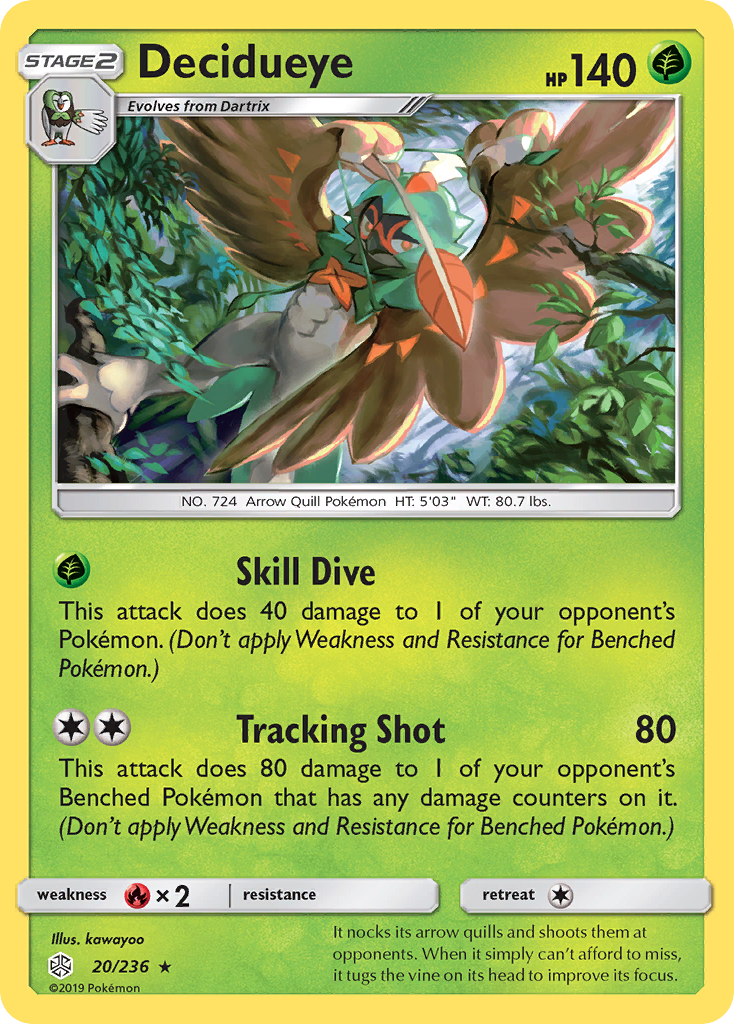 Decidueye (20/236) [Sun & Moon: Cosmic Eclipse] | Devastation Store
