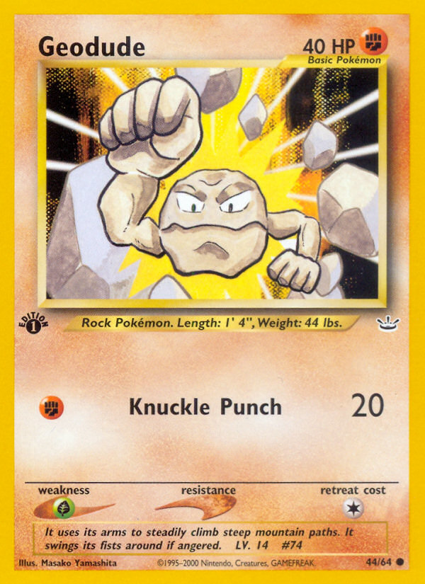 Geodude (44/64) [Neo Revelation 1st Edition] | Devastation Store