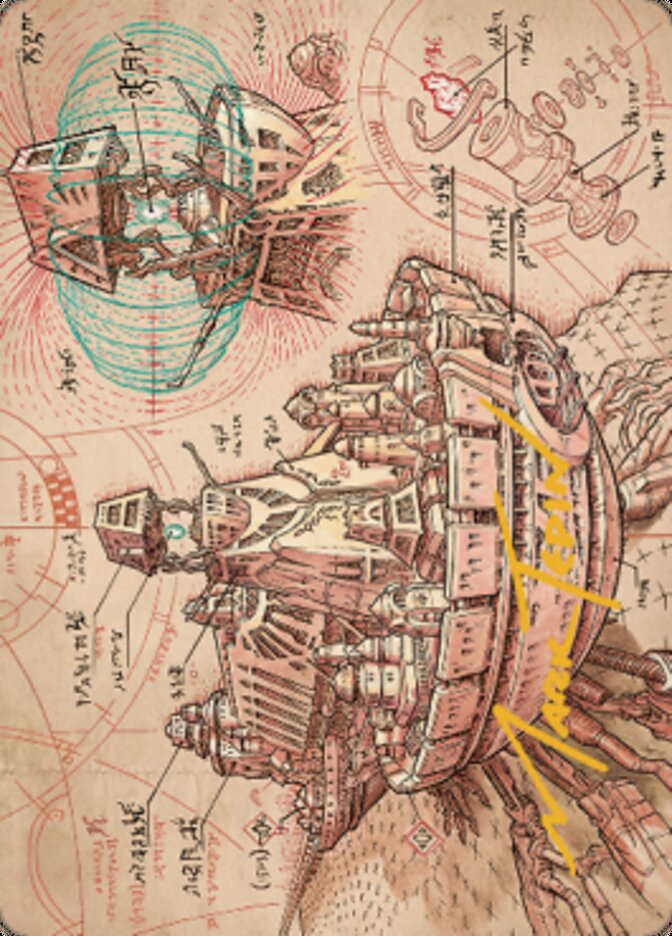 Defense Grid Art Card (Gold-Stamped Signature) [The Brothers' War Art Series] | Devastation Store
