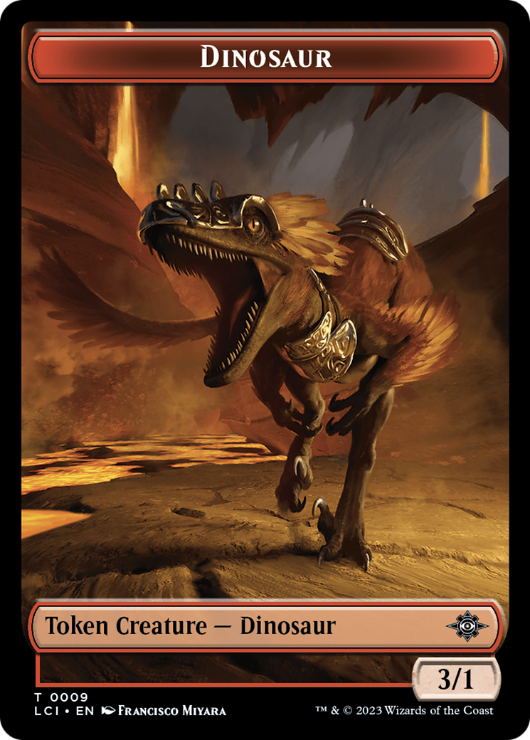 Treasure (0002) // Dinosaur (0009) Double-Sided Token [Jurassic World Collection Tokens] | Devastation Store