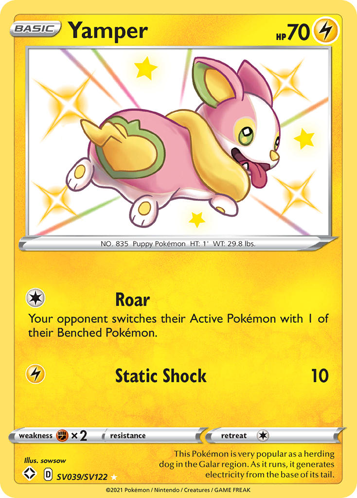 Yamper (SV039/SV122) [Sword & Shield: Shining Fates] | Devastation Store