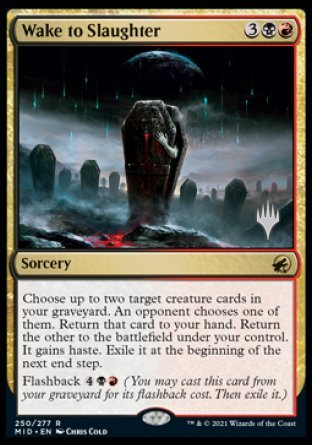 Wake to Slaughter (Promo Pack) [Innistrad: Midnight Hunt Promo Pack] | Devastation Store