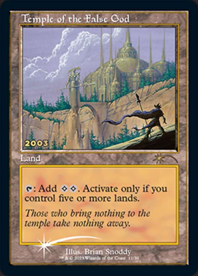 Temple of the False God [30th Anniversary Promos] | Devastation Store