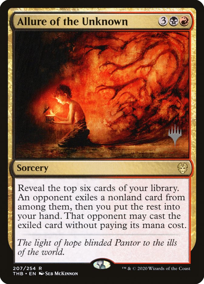 Allure of the Unknown (Promo Pack) [Theros Beyond Death Promos] | Devastation Store