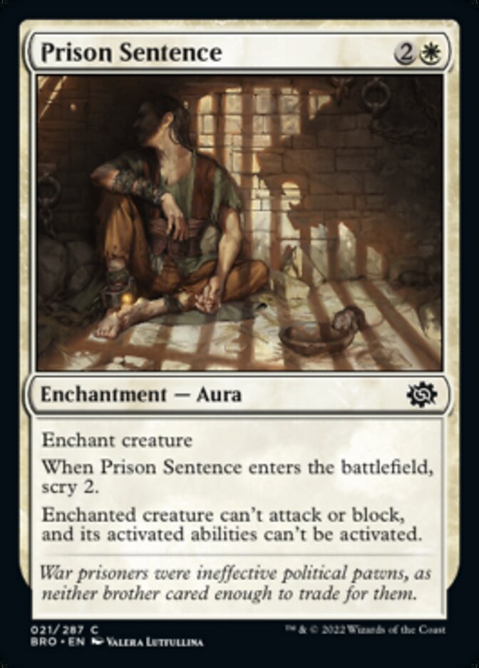 Prison Sentence [The Brothers' War] | Devastation Store