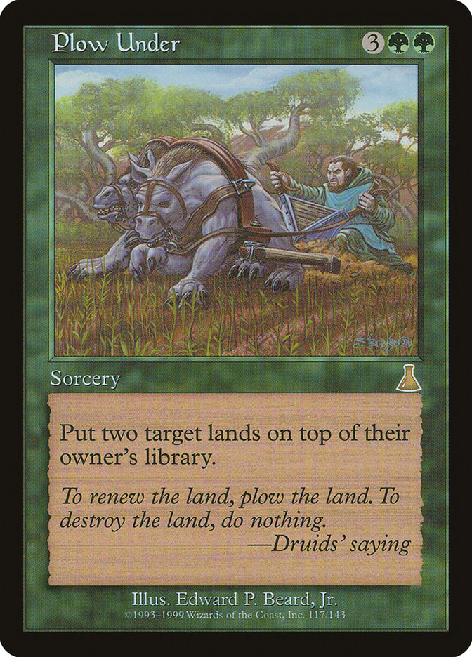 Plow Under [Urza's Destiny] | Devastation Store
