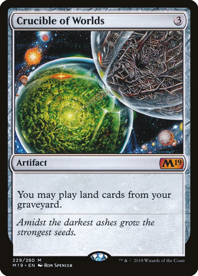 Crucible of Worlds [Core Set 2019] | Devastation Store