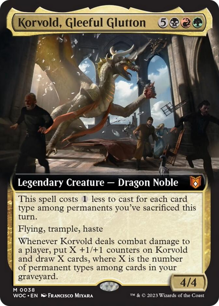 Korvold, Gleeful Glutton (Extended Art) [Wilds of Eldraine Commander] | Devastation Store