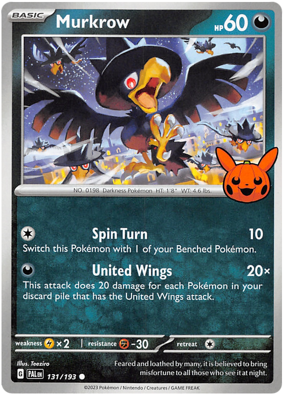 Murkrow (131/193) [Trick or Trade 2023] | Devastation Store