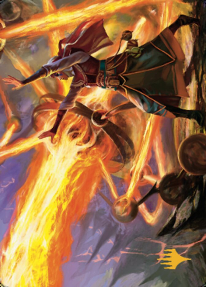 Ghitu Amplifier Art Card (Gold-Stamped Signature) [Dominaria United Art Series] | Devastation Store