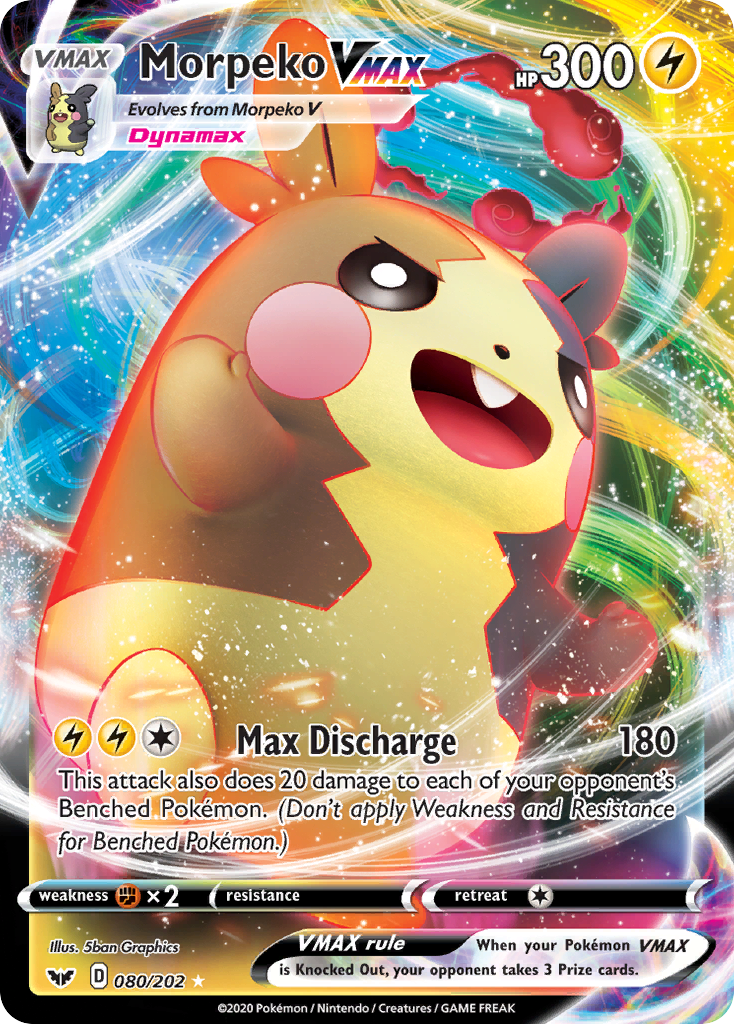 Morpeko VMAX (080/202) [Sword & Shield: Base Set] | Devastation Store