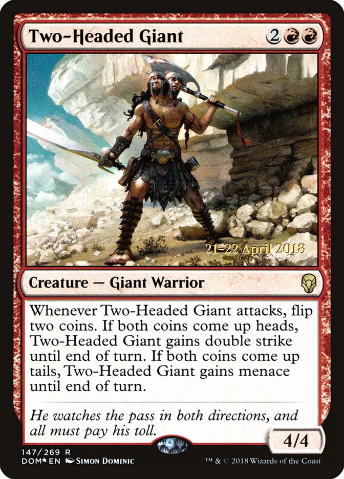 Two-Headed Giant  [Dominaria Prerelease Promos] - Devastation Store | Devastation Store