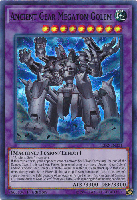 Ancient Gear Megaton Golem [LED2-EN031] Super Rare | Devastation Store