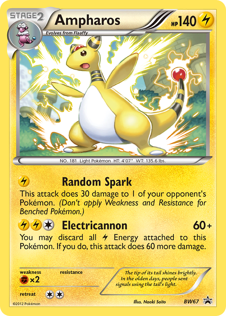 Ampharos (BW67) [Black & White: Black Star Promos] | Devastation Store