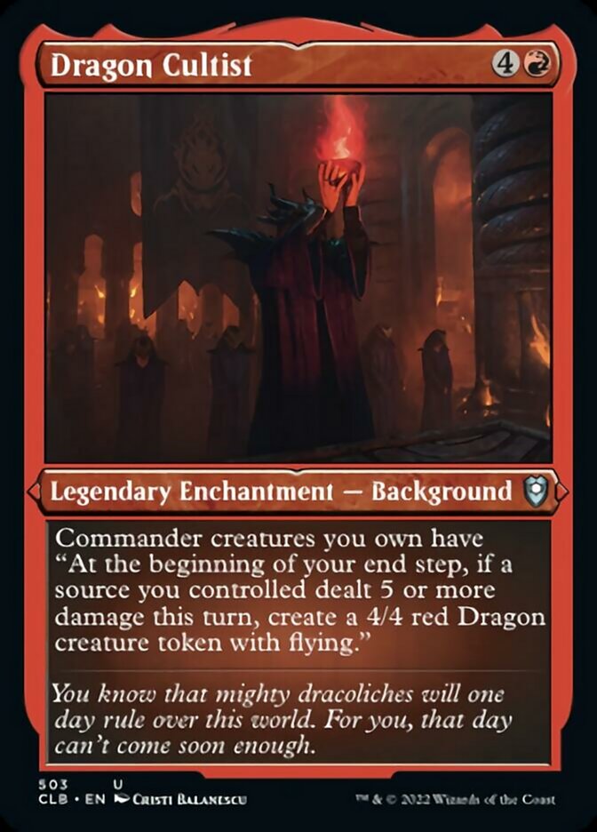 Dragon Cultist (Foil Etched) [Commander Legends: Battle for Baldur's Gate] | Devastation Store