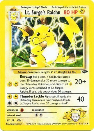 Lt. Surge's Raichu (11/132) [Gym Challenge Unlimited] | Devastation Store