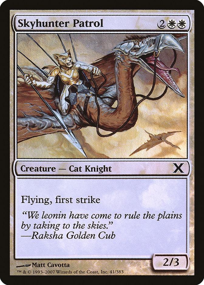 Skyhunter Patrol (Premium Foil) [Tenth Edition] | Devastation Store