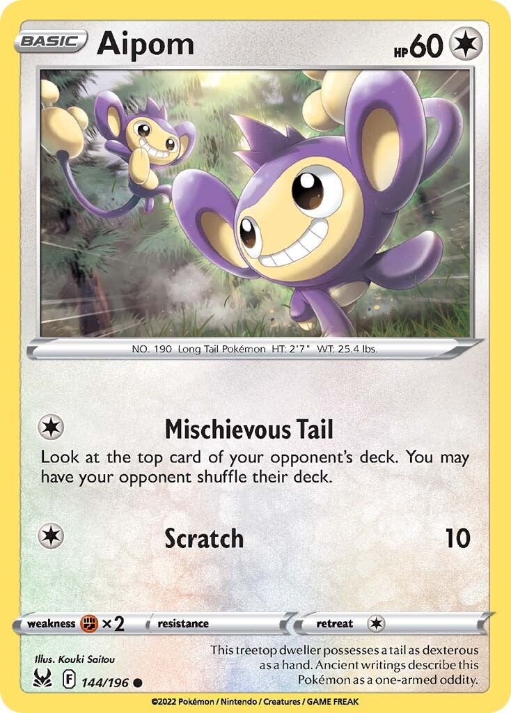 Aipom (144/196) [Sword & Shield: Lost Origin] | Devastation Store