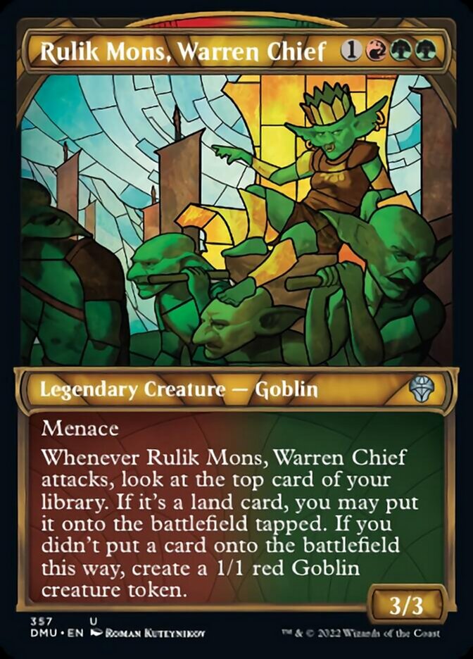 Rulik Mons, Warren Chief (Showcase Textured) [Dominaria United] | Devastation Store
