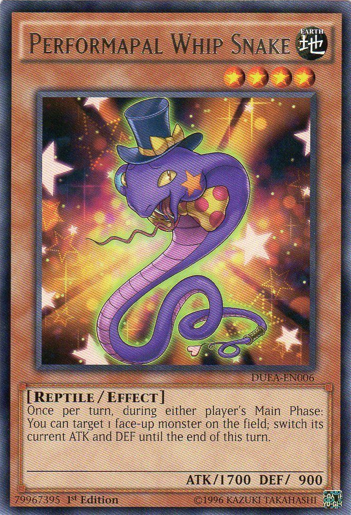 Performapal Whip Snake [DUEA-EN006] Rare | Devastation Store