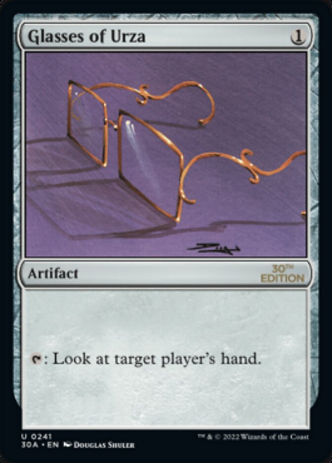 Glasses of Urza [30th Anniversary Edition] | Devastation Store