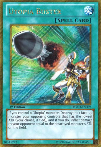 Utopia Buster [PGLD-EN009] Gold Secret Rare | Devastation Store