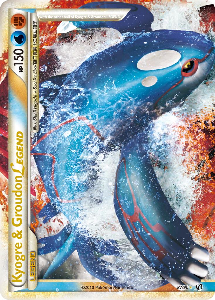 Kyogre & Groudon LEGEND (87/90) [HeartGold & SoulSilver: Undaunted] | Devastation Store