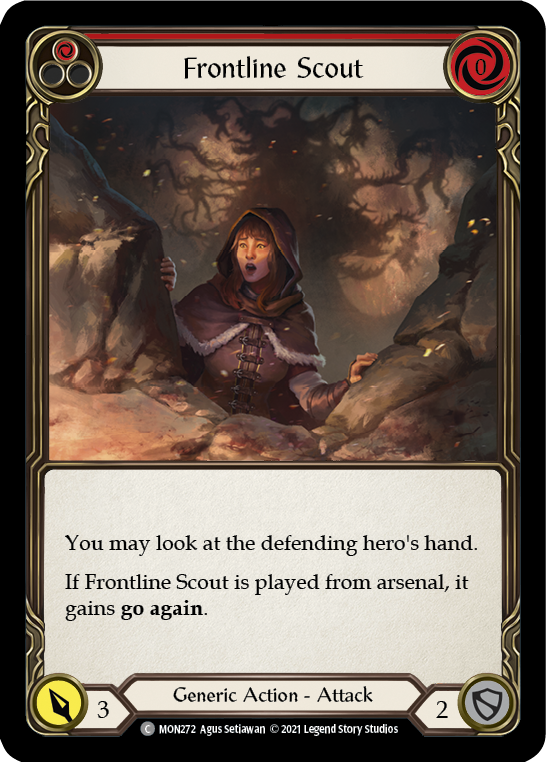 Frontline Scout (Red) (Rainbow Foil) [MON272-RF] 1st Edition Rainbow Foil - Devastation Store | Devastation Store