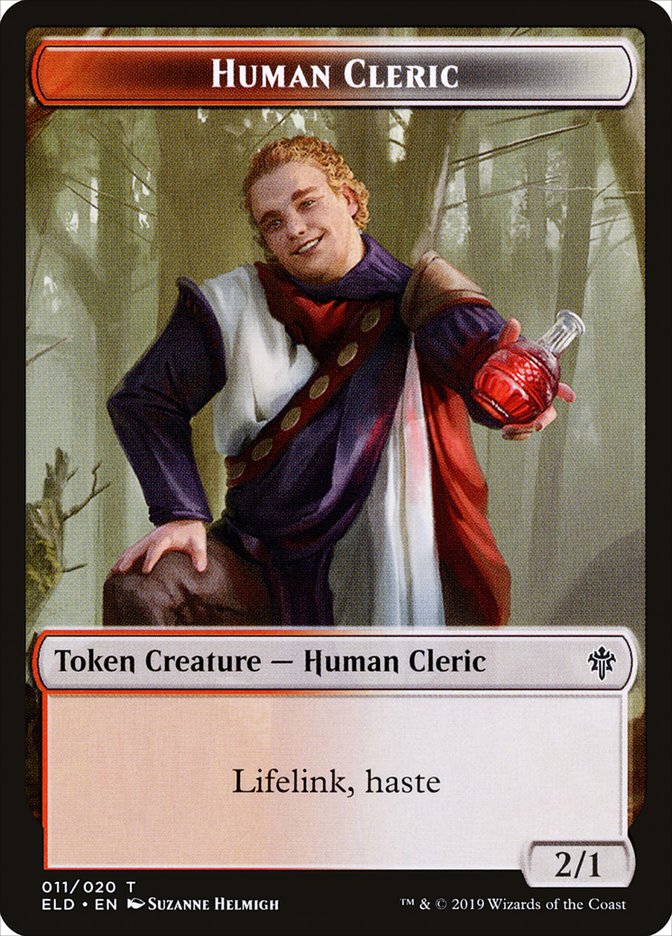 Human Cleric [Throne of Eldraine Tokens] | Devastation Store