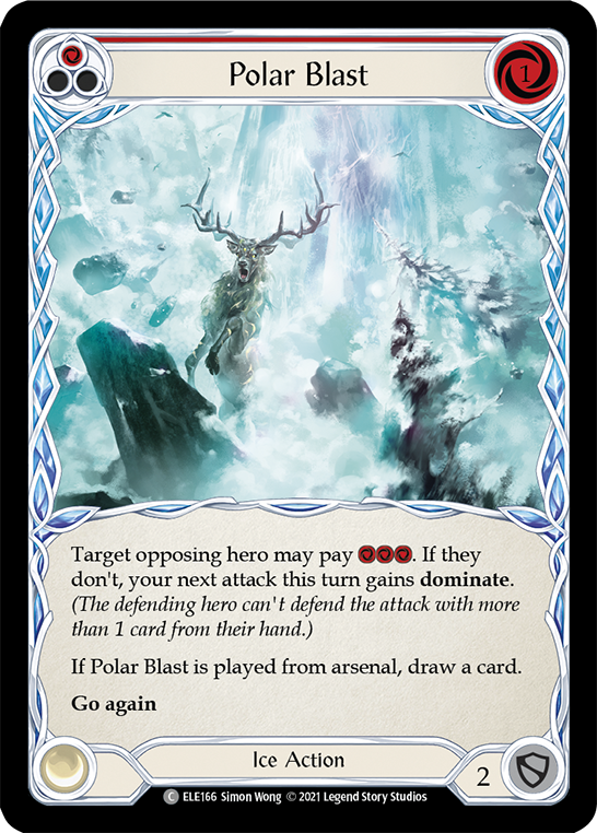 Polar Blast (Red) [ELE166] (Tales of Aria)  1st Edition Normal | Devastation Store