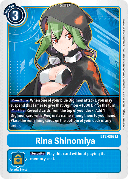 Rina Shinomiya [BT2-086] [Release Special Booster Ver.1.5] | Devastation Store