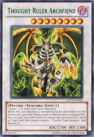 Thought Ruler Archfiend (Green) [DL11-EN014] Rare | Devastation Store