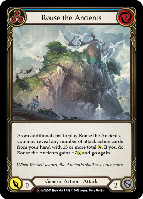 Rouse the Ancients (Rainbow Foil) [U-MON247-RF] Unlimited Edition Rainbow Foil | Devastation Store