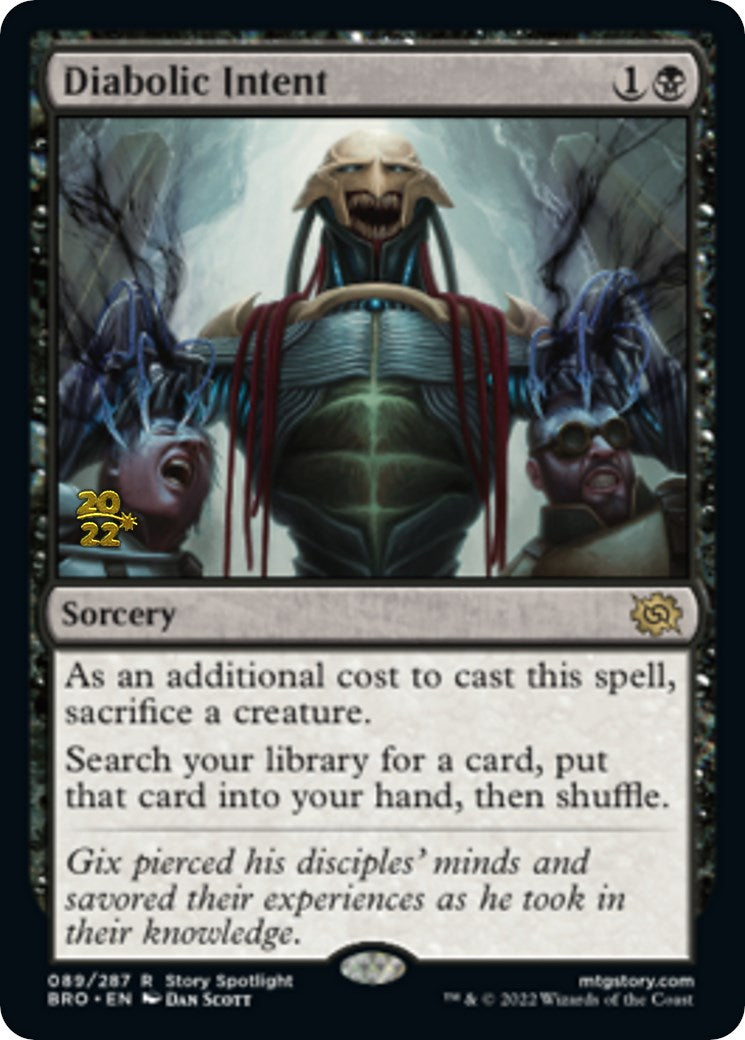 Diabolic Intent [The Brothers' War Prerelease Promos] | Devastation Store