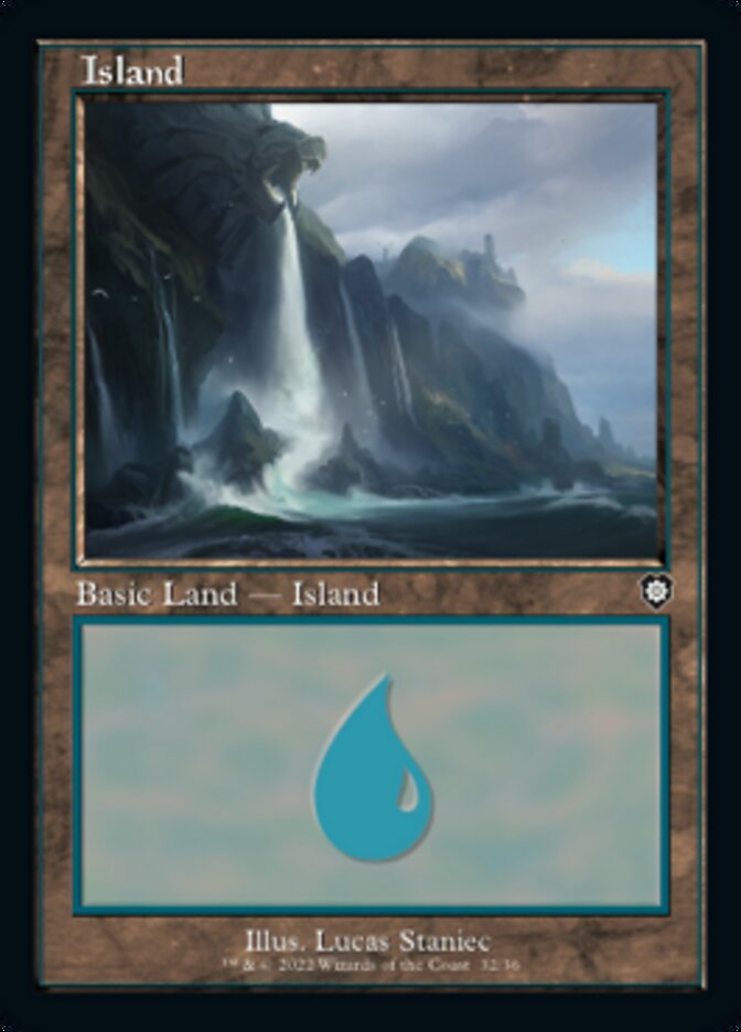 Island (032) (Retro) [The Brothers' War Commander] | Devastation Store