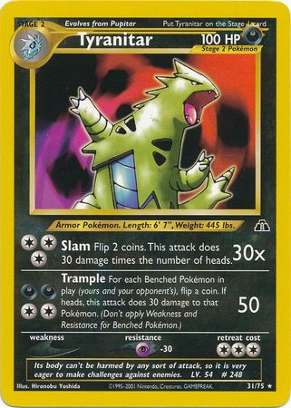 Tyranitar (31/75) [Neo Discovery Unlimited] | Devastation Store