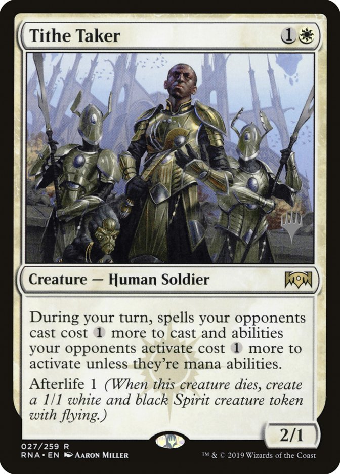 Tithe Taker (Promo Pack) [Ravnica Allegiance Promos] | Devastation Store