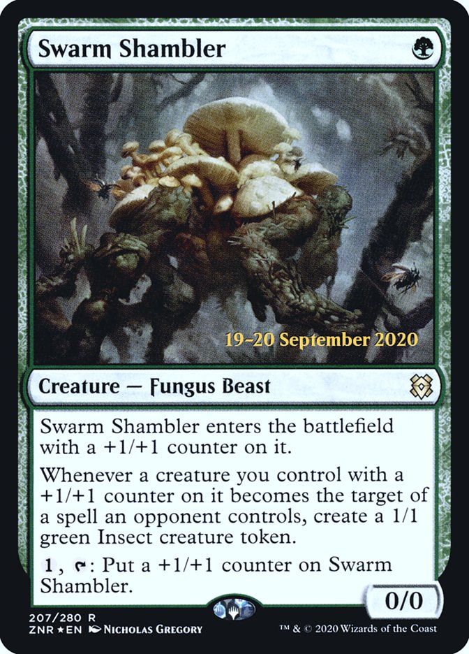 Swarm Shambler [Zendikar Rising Prerelease Promos] | Devastation Store