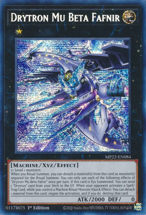 Drytron Mu Beta Fafnir [MP22-EN084] Prismatic Secret Rare | Devastation Store