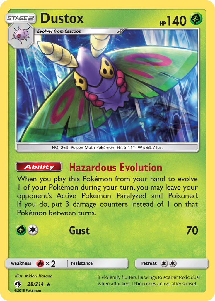 Dustox (28/214) [Sun & Moon: Lost Thunder] | Devastation Store